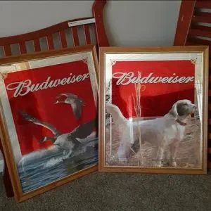 Budweiser ミラー Budweiser バドワイザー オールドパブミラー ウォールミラー